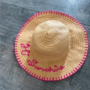 Kids Old Navy Tan Straw Hat, size L